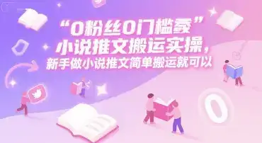 0 粉丝0门槛小说推文搬运实操，新手做小说推文简单搬运就可以-优优云创