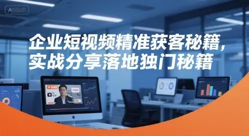 【精】企业短视频精准获客秘籍，实战分享落地独门秘籍-优优云创