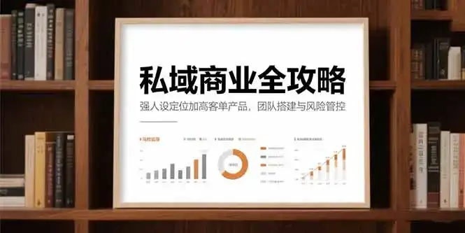 私域商业全攻略，强人设定位加高客单产品，团队搭建与风险管控-优优云创