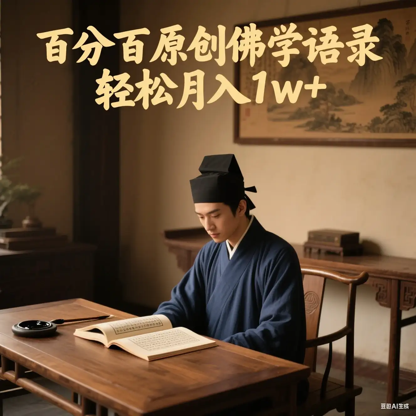 视频号佛学语录爆款新玩法，百分百原创视频每天1小时，轻松月入1w+-优优云创