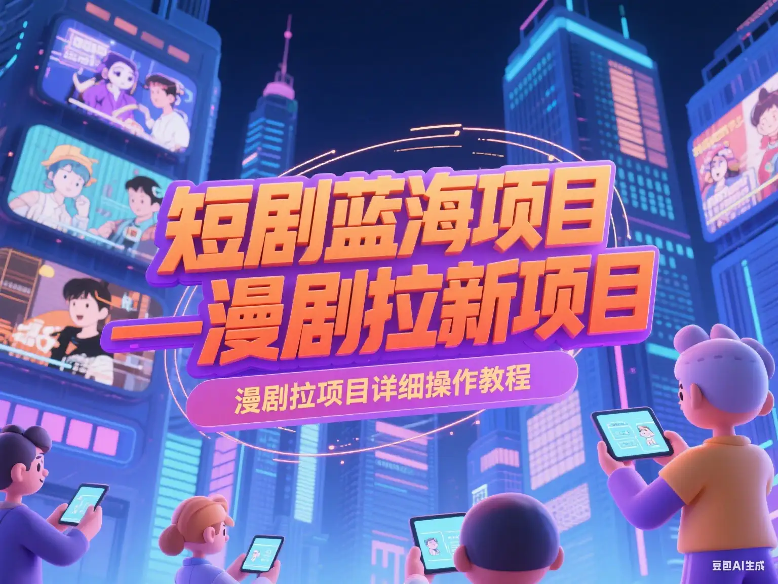 【精】短剧蓝海项目—漫剧拉新项目详细操作教程-优优云创