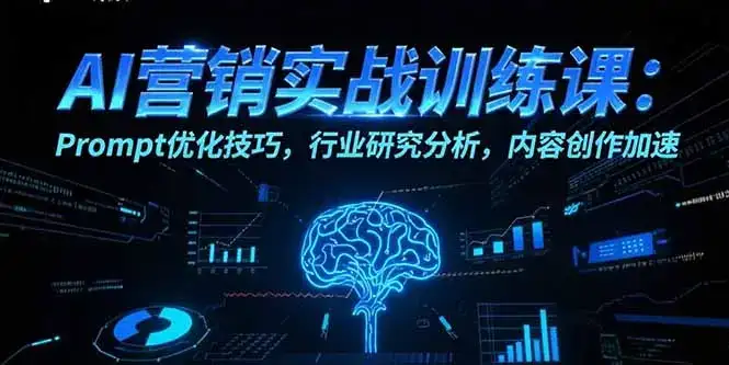 AI营销实战训练课：Prompt优化技巧，行业研究分析，内容创作加速-优优云创