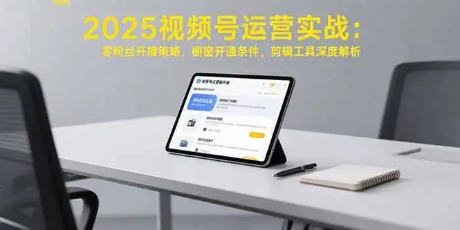 2025视频号运营实战：零粉丝开播策略，橱窗开通条件，剪辑工具深度解析-优优云创