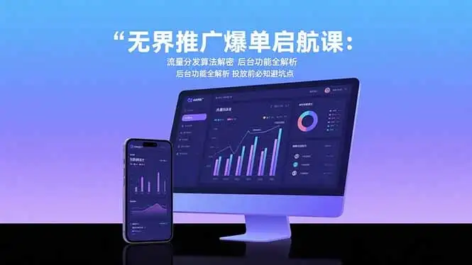 无界推广爆单启航课：流量分发算法解密 后台功能全解析 投放前必知避坑点-优优云创