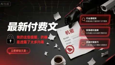 最新付费文：我的这些提醒，的确是透露了太多内幕-优优云创