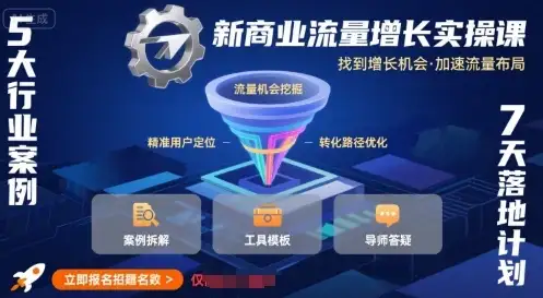 【精】新商业流量增长实操课，找到增长机会，加速流量布局-优优云创