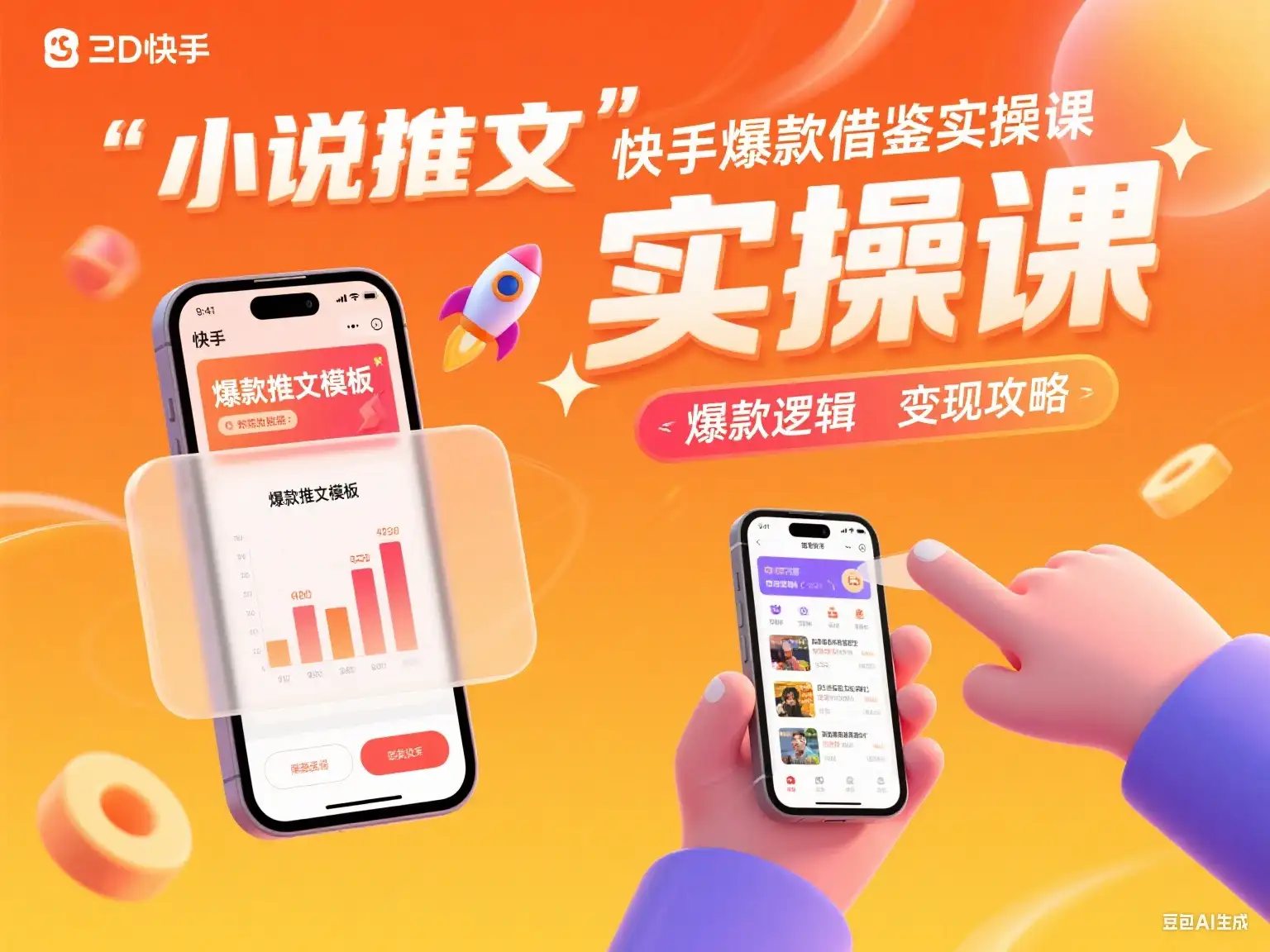 小说推文 快手爆款借鉴实操课-优优云创