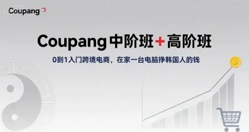 【精】Coupang中阶班+高阶班，0到1入门跨境电商，在家一台电脑挣韩国人的钱-优优云创