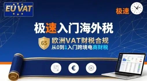 【精】极速入门海外税，欧洲VAT财税合规，从0到1入门跨境电商财税-优优云创