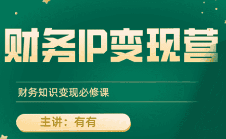 有有老师·财务IP变现营,财务知识变现必修课-副业吧