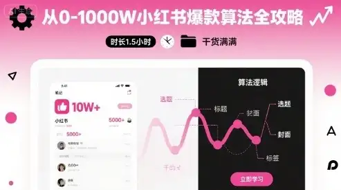 【精】从0-1000W小红书爆款算法全攻略，时长1.5小时，干货满满-副业吧