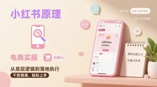 【精】小红书原理以及详细实操流程，小红书电商教程-副业吧