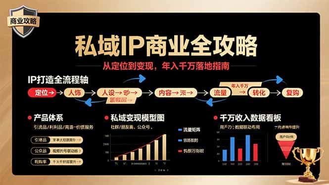 私域IP商业全攻略，从定位到变现，年入千万落地指南-优优云创