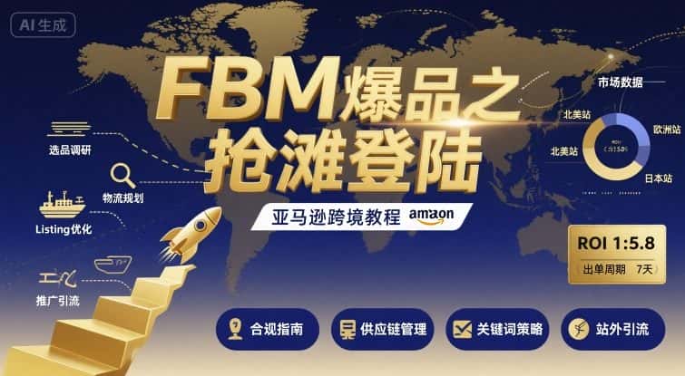 FBM爆品之抢滩登陆-亚马逊跨境教程-优优云创