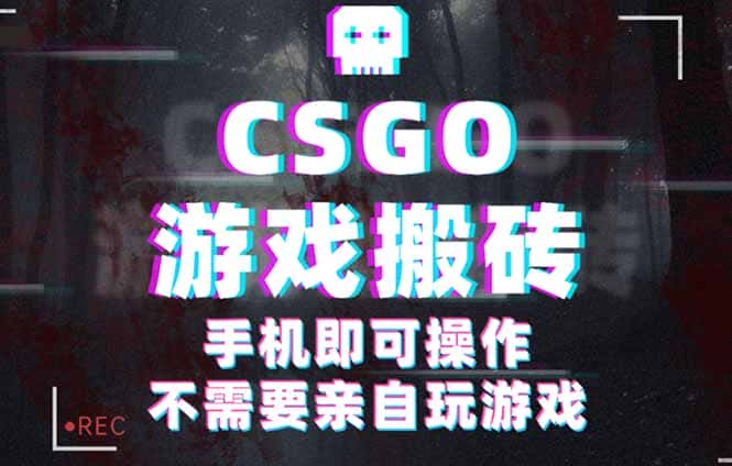 CSGO游戏挂机捡漏，单日扫货500+，年底小高峰上车可吃肉，手机即可操作…-优优云创