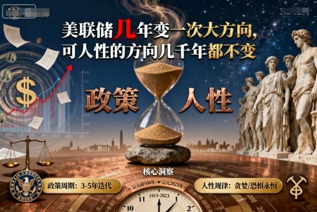 付费文章：美联储几年变一次大方向，可人性的方向几千年都不变-优优云创