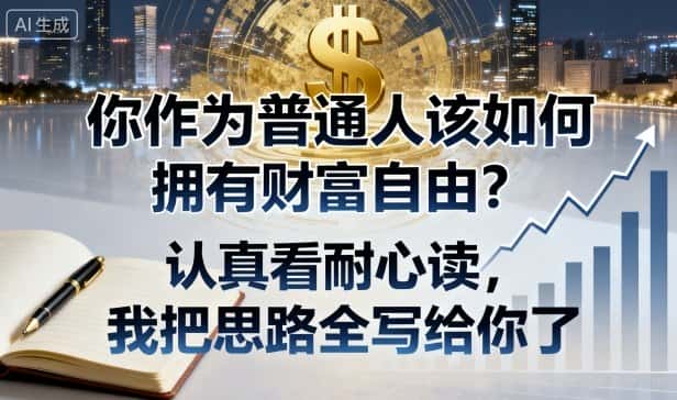 付费文章：你作为普通人该如何拥有财富自由？认真看耐心读，我把思路全写给你了-优优云创