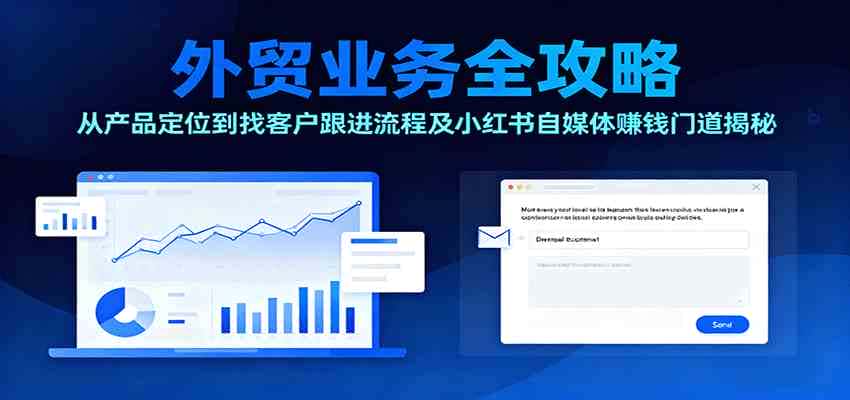 外贸业务全攻略：从产品定位到找客户跟进流程及小红书自媒体赚钱门道揭秘-优优云创