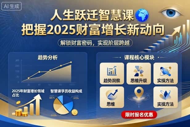 人生跃迁智慧课,把据2025财富增长新动向-副业吧