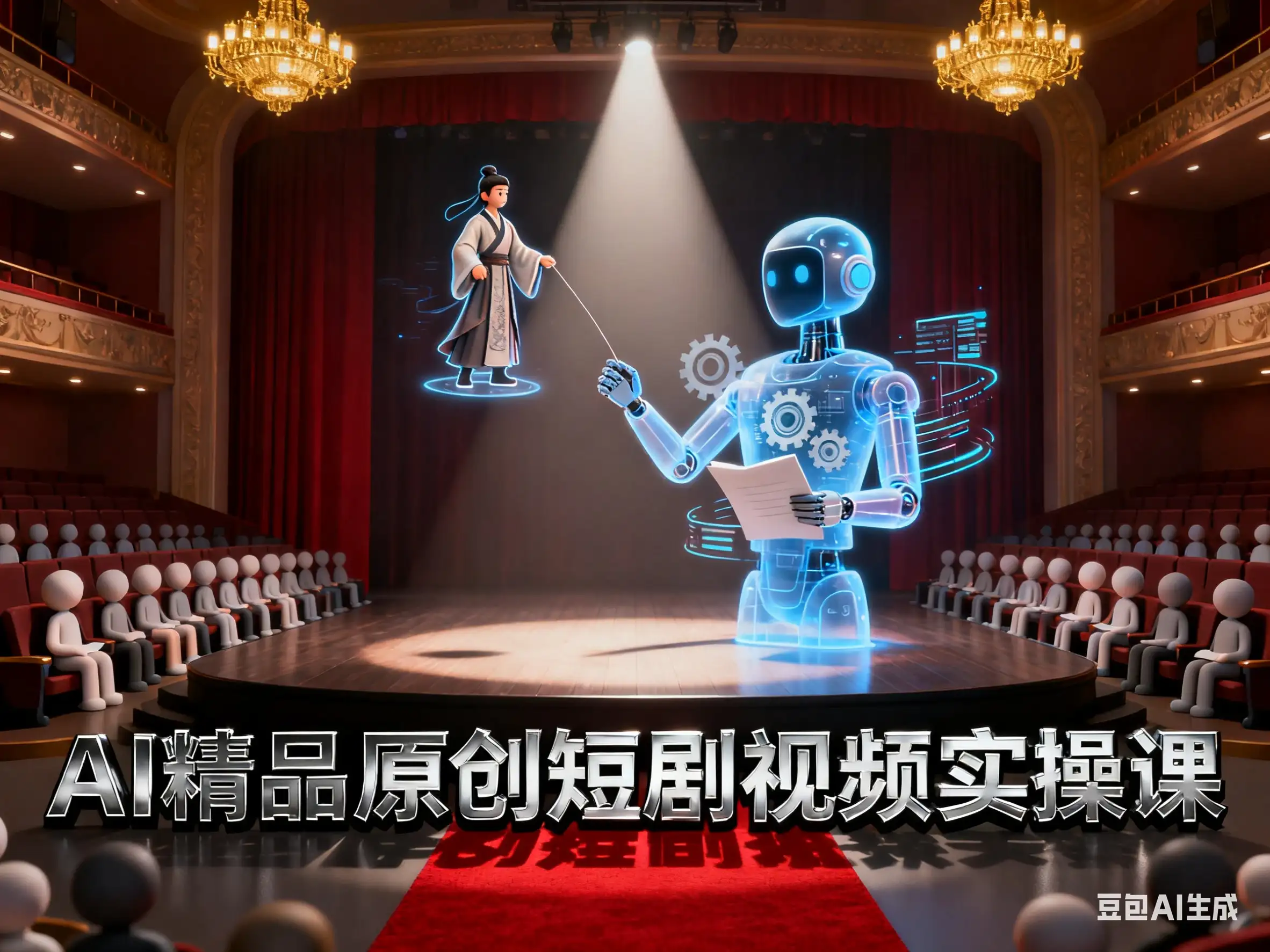 利用AI做精品原创短剧视频实操课-副业吧