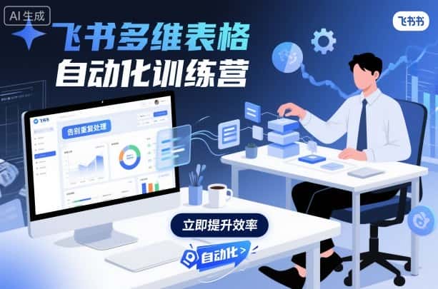 飞书多维表格自动化训练营，手把手教你告别重复处理，用多维表格开启高效办公新模式-副业吧