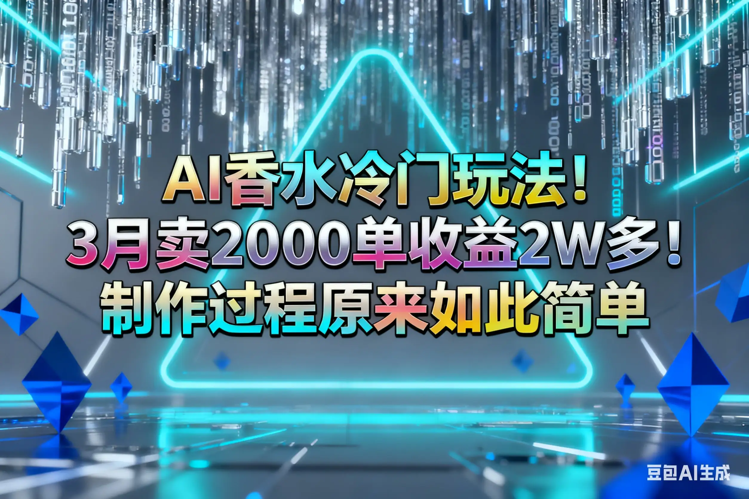 AI香水冷门玩法！3月卖2000单收益2w多！制作过程原来如此简单-优优云创