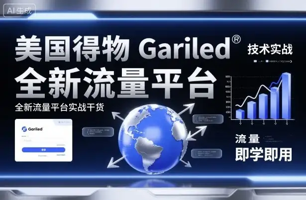 美国得物Gariled技术实战，全新流量平台​实战干货，即学即用-优优云创