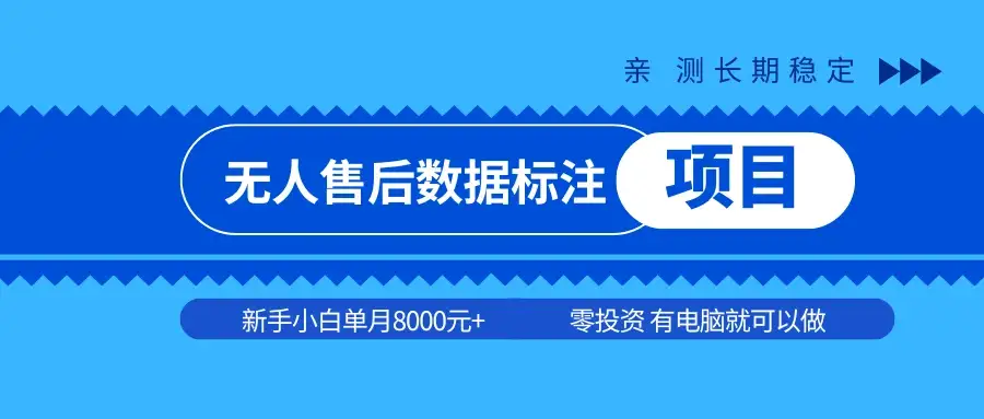 无人店数据标准项目，亲测一月稳定6000+，零投资，只要有台电脑就可以做-优优云创
