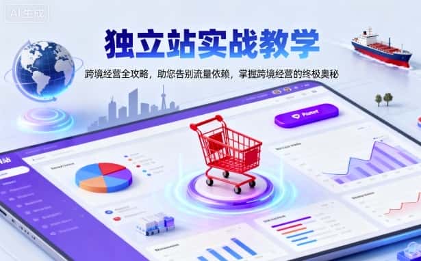 独立站实战教学，跨境经营全攻略，助您告别流量依赖，掌握跨境经营的终极奥-优优云创