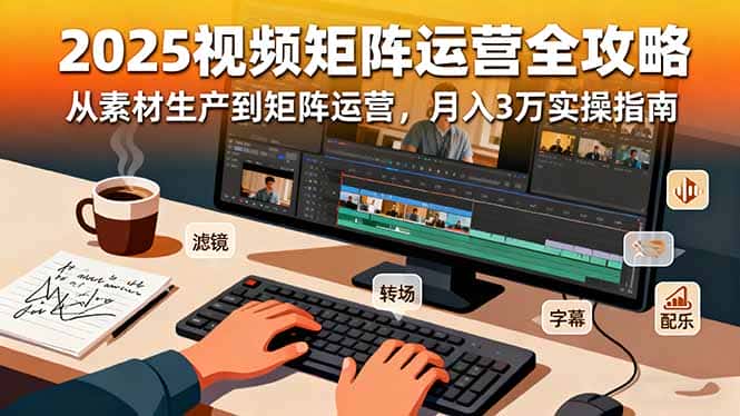 2025短视频矩阵运营全攻略：从素材生产到矩阵运营，月入3万实操指南-副业吧