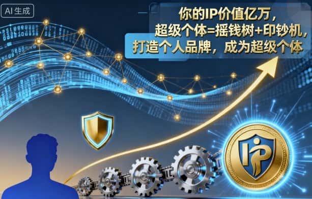 你的IP价值亿万,超级个体=摇钱树+印钞机,打造个人品牌,成为超级个体-副业吧