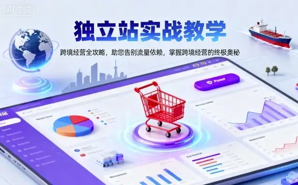 【精】独立站实战教学，跨境经营全攻略，助您告别流量依赖，掌握跨境经营的终极奥-优优云创