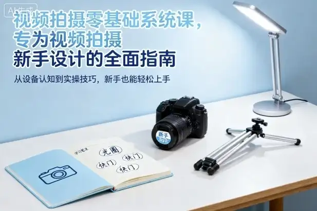 【精】视频拍摄零基础系统课，专为视频拍摄新手设计的全面指南-优优云创