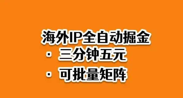 海外ip全自动掘金，2025必做蓝海项目，3分钟落地，矩阵直接开干【揭秘】-优优云创