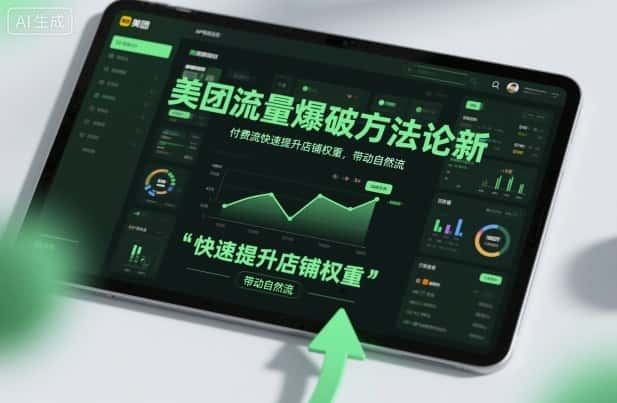 美团流量爆破方法论，付费流快速提升店铺权重，带动自然流-优优云创