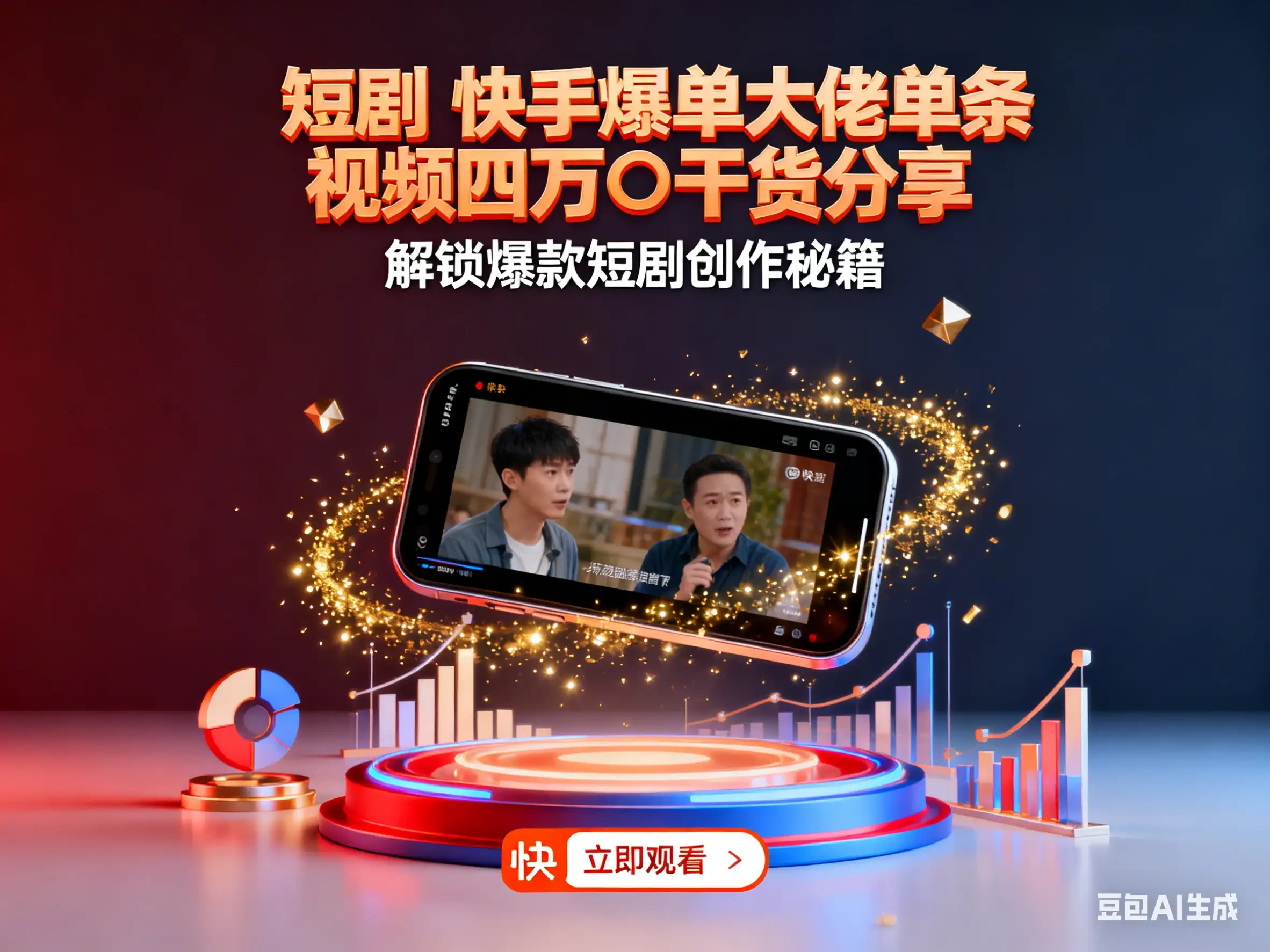 短剧 快手爆单大佬单条视频四万➕干货分享-优优云创