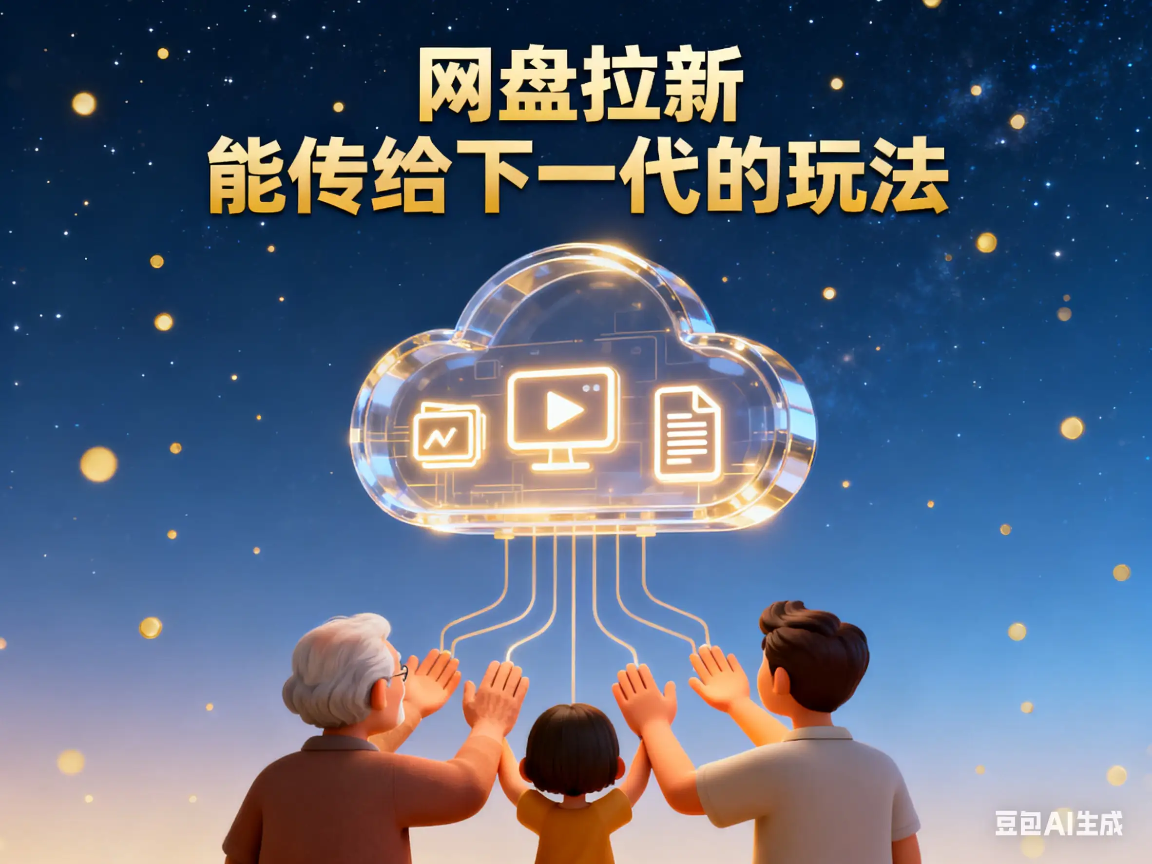网盘拉新 能传给下一代的玩法-优优云创