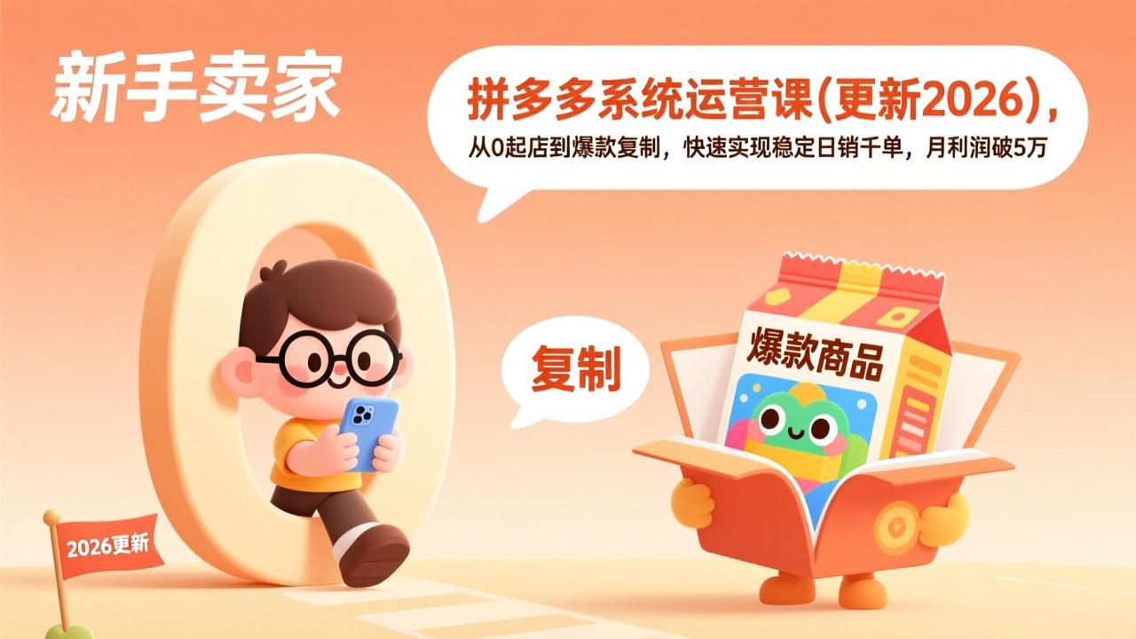 拼多多系统运营课(更新3月-优优云创