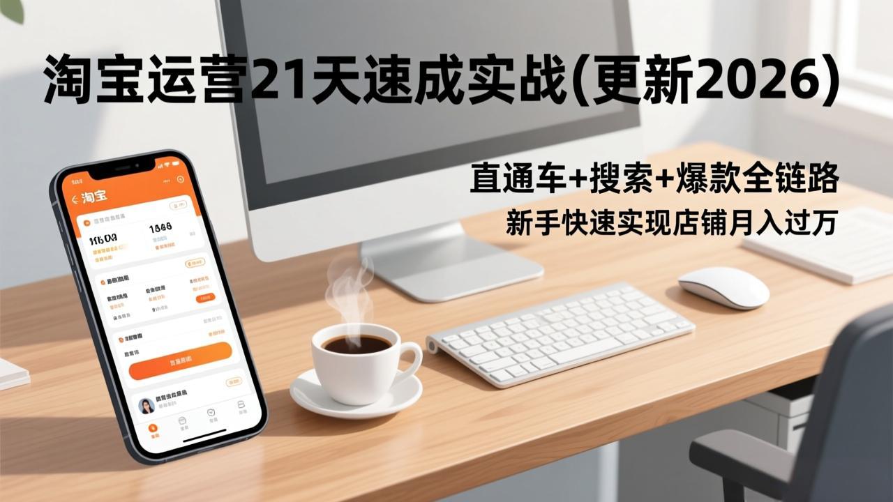 淘宝运营21天速成实战(更新3月-优优云创