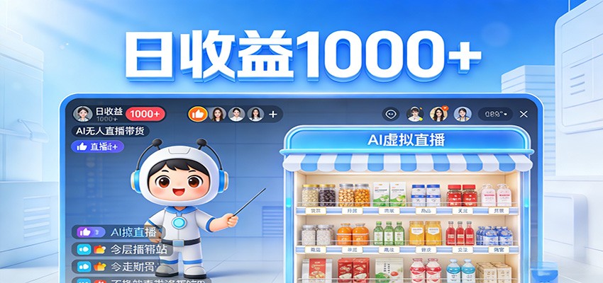 不用露脸不用说话，24小时自动卖货赚钱，全天自动直播，收益看得见-优优云创