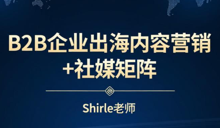 shirle老师·B2B企业出海内容营销+社媒矩阵-优优云创