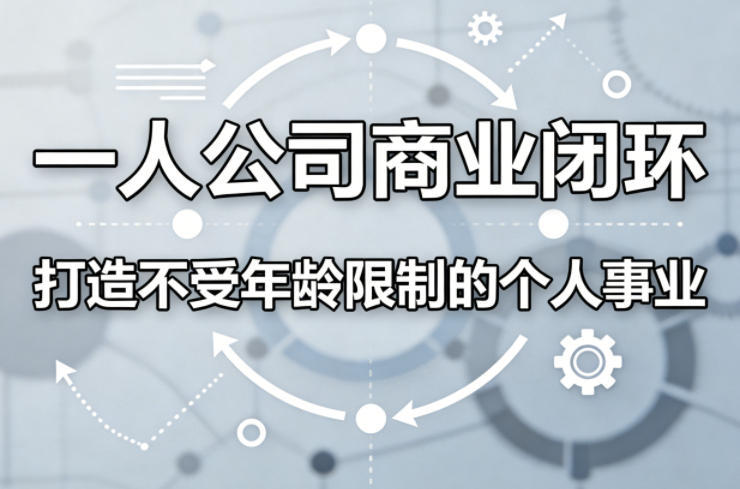 一人公司商业闭环，打造一份不受年龄限制的个人事业-优优云创