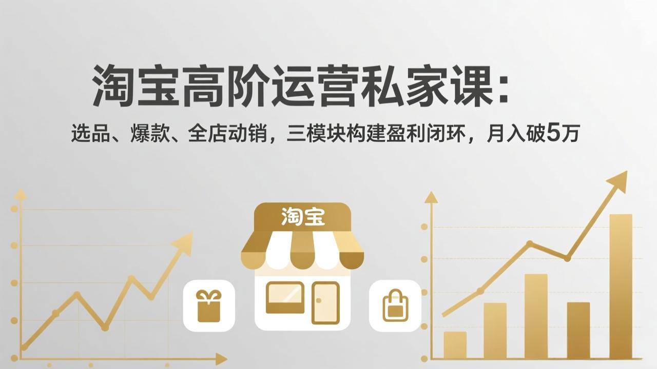 淘宝高阶运营私家课(更新26年4月-优优云创网