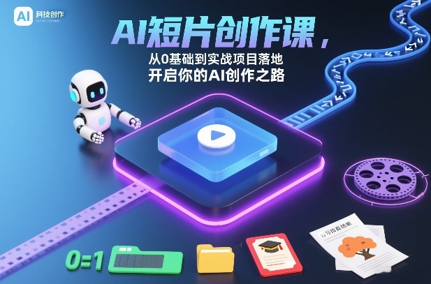 AI短片创作课,从0基础到实战项目落地,开启你的AI创作之路(更新0411)-优优云创网