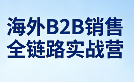 雨哥·海外B2B销售全链路实战营-优优云创网