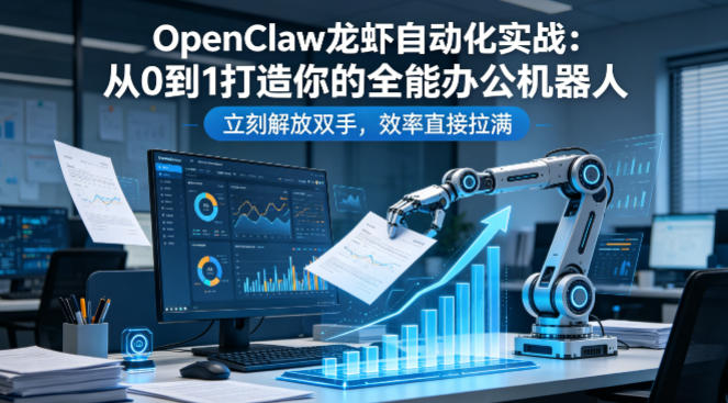 OpenClaw龙虾自动化实战:从0到1打造你的全能办公机器人,立刻解放双手,效率直接拉满-优优云创网