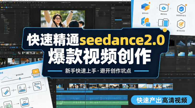 快速精通seedance2.0爆款视频创作，快速产出高清视频，避开大量创作坑点，新手也能快速上手-优优云创网