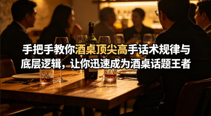 付费文章:手把手教你酒桌顶尖高手话术规律与底层逻辑,让你迅速成为酒桌话题王者(二十年全网独家经验分享)-优优云创网