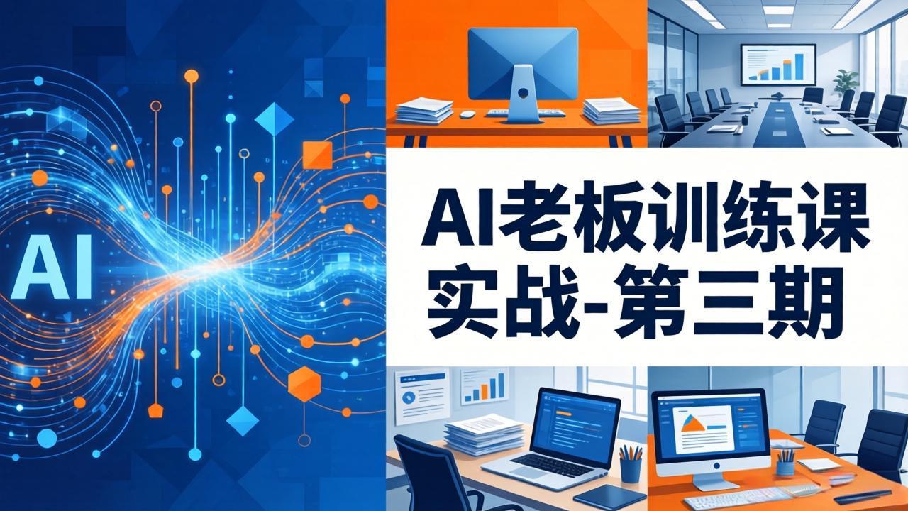 AI老板训练课实战-第三期：AI+内容应用落地教学，从0到1打通AI变现完整路径-优优云创网