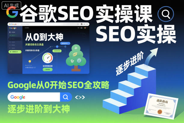 谷歌SEO实操课，Google从0开始SEO全攻略，逐步进阶到大神(更新26年)-优优云创网
